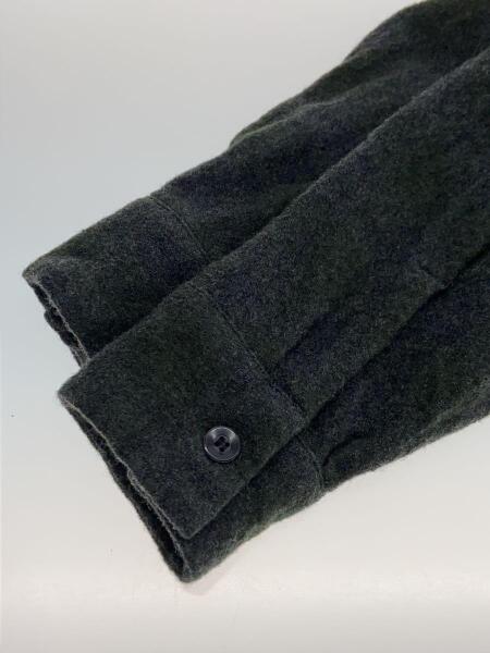 COMOLI(コモリ) / ウールチェックオープンカラーシャツ/1/ウール/GRY