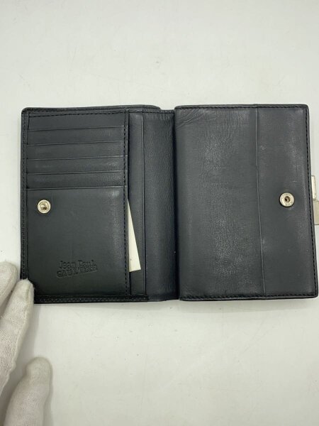 Jean Paul Gaultier(ジャンポールゴルチエ) / 2つ折り財布/レザー/BLK