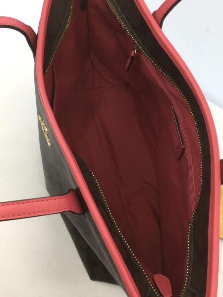 COACH(コーチ) / トートバッグ/BRW/ブラウン×ピンク/F58292/中古 COACH(コーチ) / トートバッグ/BRW/ブラウン×ピンク/F58292/中古
