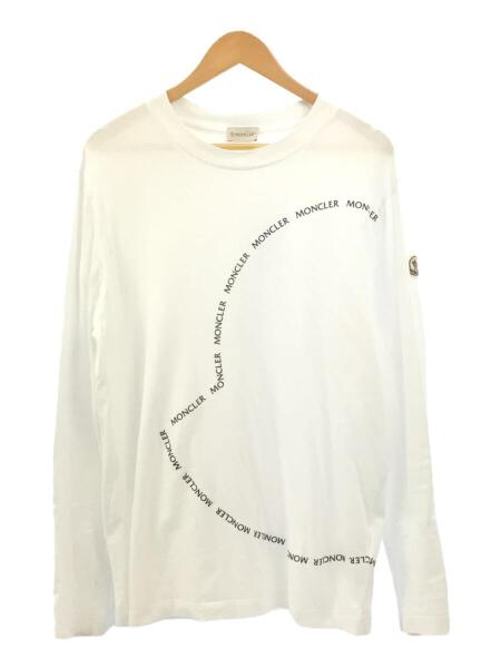 MONCLER(モンクレール) / 長袖Tシャツ/M/コットン/WHT/ホワイト/ロゴ 