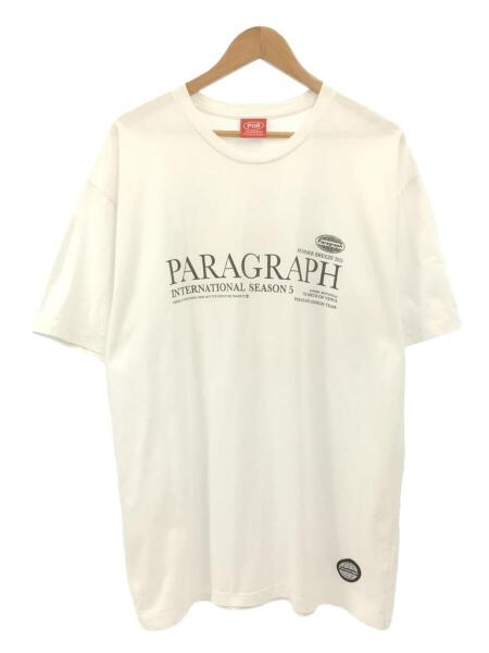 Paragraph(パラグラフ) / Tシャツ/コットン/WHT/無地/ホワイト/バック 