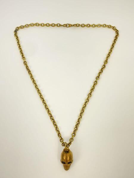 SKULL WORKS(スカルワークス) / スカルネックレス/GLD/トップ有/メンズ 