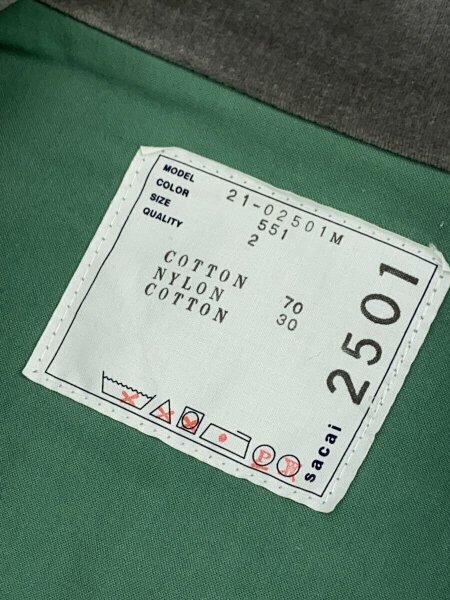 sacai(サカイ) / Cotton Nylon Oxford Blouson/ブルゾン/2/コットン