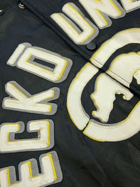 ECKO UNLTD / ロゴ刺繍/スタジャン/ポリエステル/BLK ECKO UNLTD(エコーアンリミテッド) / ロゴ刺繍/スタジャン