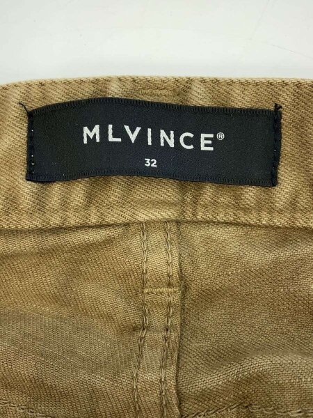 MLVINCE(メルヴィンス) / ダメージデニムパンツ/32/コットン/BRW/無地