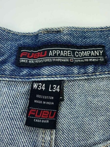 FUBU(フブ) / 00s/Y2K/デニムパンツ/ボトム/34/コットン/IDG/無地