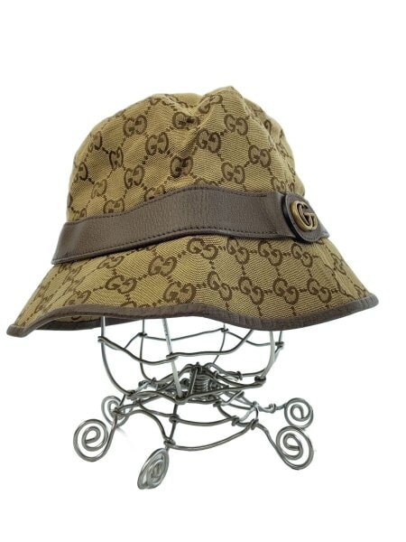 ◇グッチ◇576587/チェックフェドラ/L/ハット/帽子/ブランドGUCCI