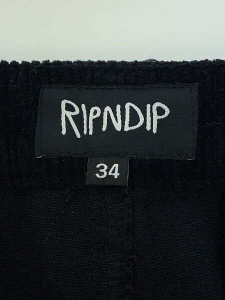 RIPNDIP(リップンディップ) / 猫柄/刺繍/パンツ/34/コーデュロイ/BLK 