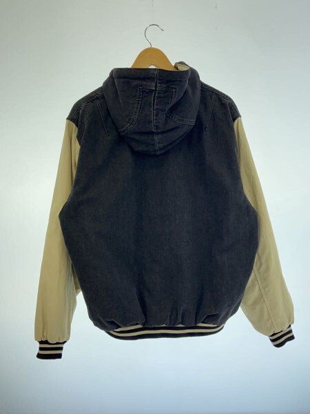 X-LARGE(エクストララージ) / 20AW/HOODED VARSITY DENIM JACKET/S/BLK 