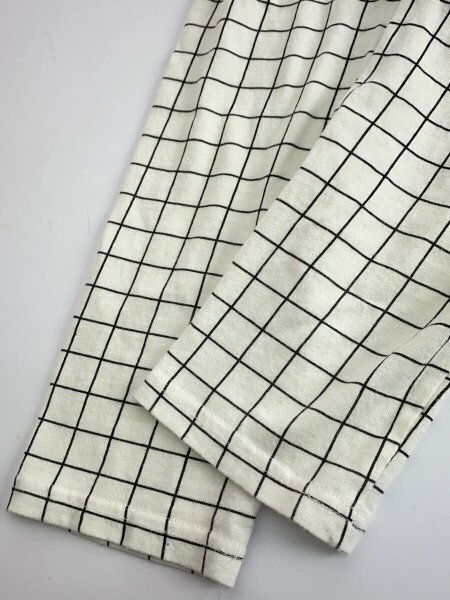 AFFA(エーエフエフエー) / スパイダーチェック七分袖Tシャツ/M/WHT 
