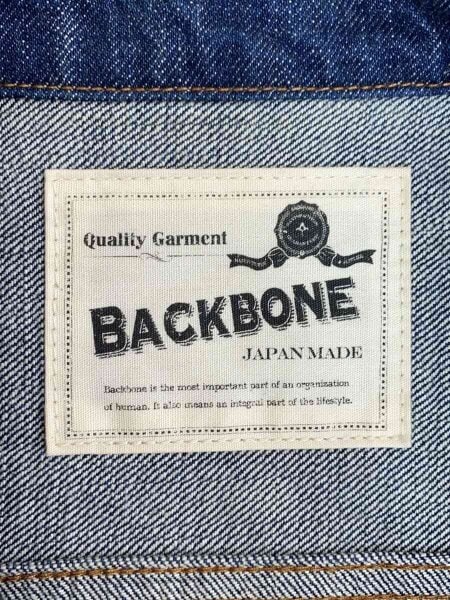 BACK BONE(バックボーン) / ダブルジップ/デニムベスト/S/コットン/IDG 