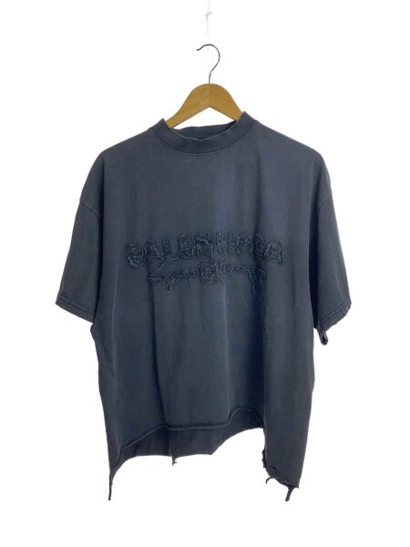 BALENCIAGA(バレンシアガ) / ダメージ加工/Tシャツ/L/コットン/BLK
