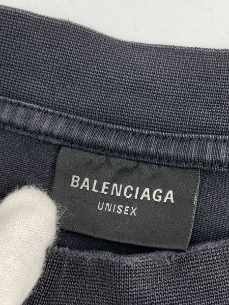 BALENCIAGA(バレンシアガ) / ダメージ加工/Tシャツ/L/コットン/BLK