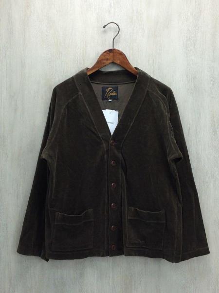 needlesニードルス ベロアカーディガン S