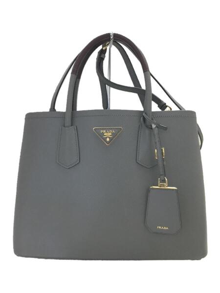 PRADA(プラダ) / ドゥーブレスモールバッグ/GRY/無地/1BG775 | 中古品 