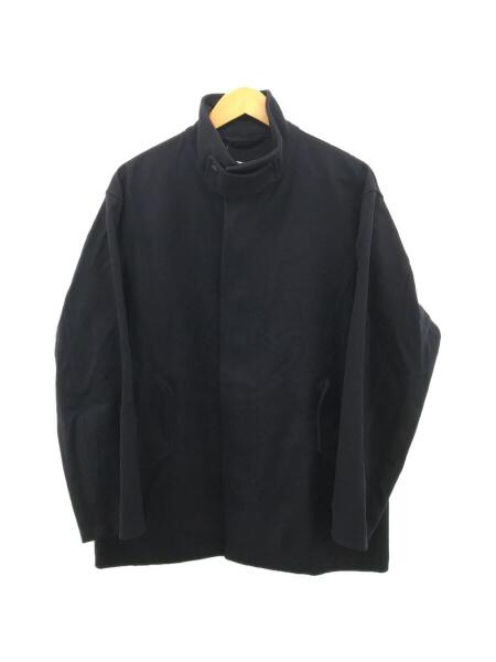 COMOLI◆ブルゾン/2/ウール/GRY/無地/A03-01003 COMOLI (コモリ) ウールニット ジップブルゾン