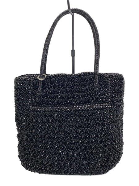 アンテプリマ ワイヤーバッグ 黒 （コサージュ付き）