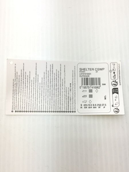 salomon(サロモン) / SHELTER CSWP/ハイカットスニーカー/27.5cm/BRW