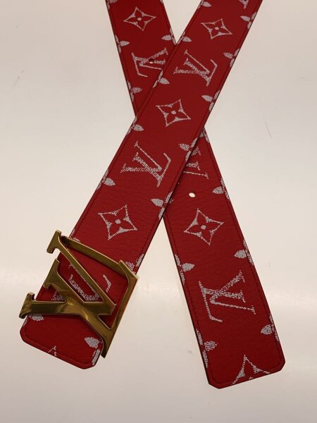 ルイヴィトン ベルト モノグラム M9872 - LOUIS VUITTON(ルイヴィトン) / ベルト/レザー/RED/モノグラム/メンズ