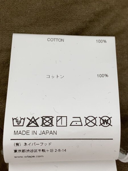 WTAPS(ダブルタップス) / 25SS/POCKET TEE/Tシャツ/1/コットン/KHK