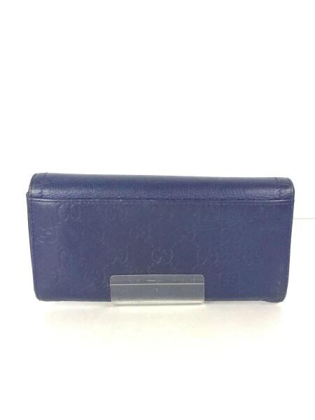 GUCCI(グッチ) / 長財布/240781・493075/レザー/ネイビー | 中古品の
