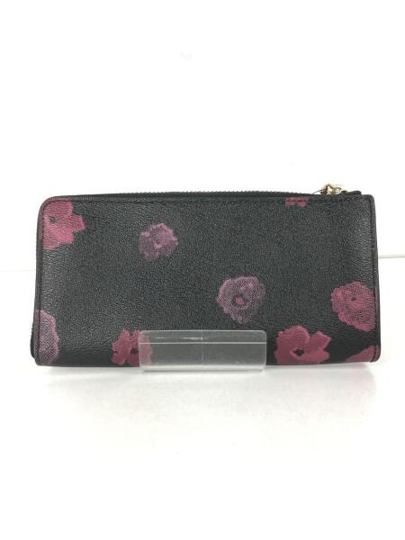 COACH(コーチ) / 長財布/ブラック/花柄/レディース/L字ファスナー 