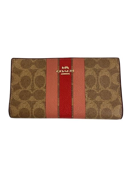 COACH(コーチ) / スリムジップウォレットシグネチャーキャンバス 