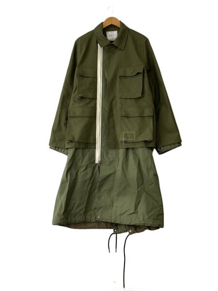 sacai(サカイ) / ×WTAPS/25SS/Cotton Back Satin COATステンカラー 