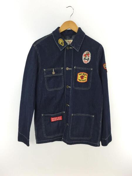 DEUS EX MACHINA デニム　カバーオールジャケット　ワッペン刺繍　L DEUS EX MACHINA デニム カバーオールジャケット ワッペン刺繍 L