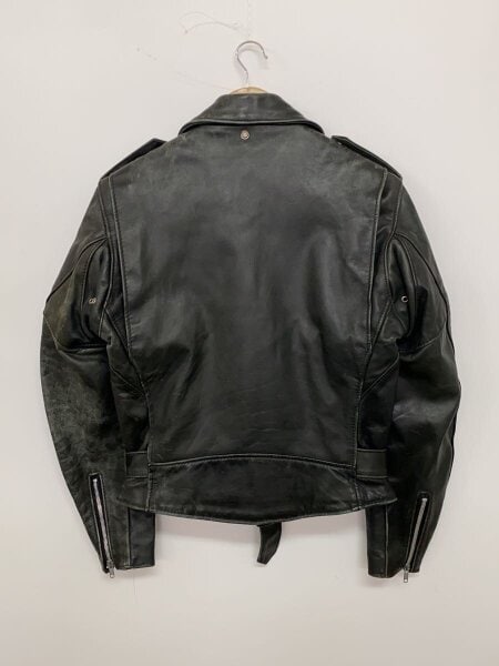 ショットライダースダブルパーフェクトバイカータグサイズ36現状中古品 Schott(ショット) / ダブルライダースジャケット/36/レザー/BLK/無地