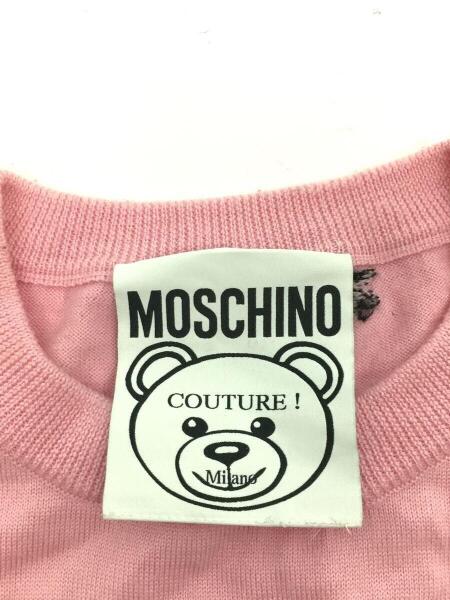 MOSCHINO(モスキーノ) / ロング丈/クマ/セーター(薄手)/ウール/ピンク 