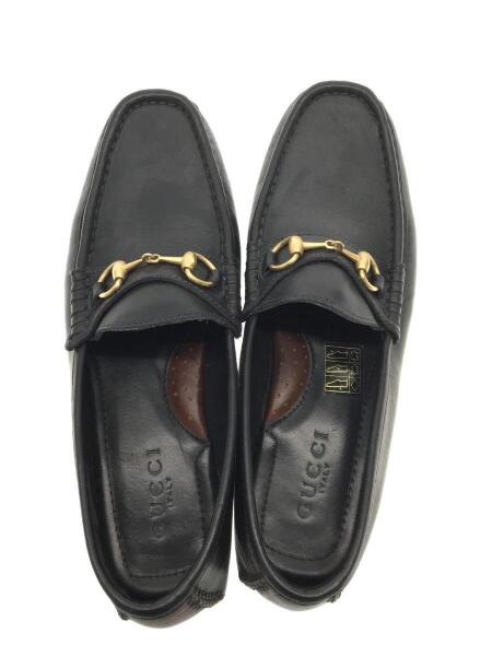 GUCCI(グッチ) / ビットコインローファー/36.5/ブラック/レザー 