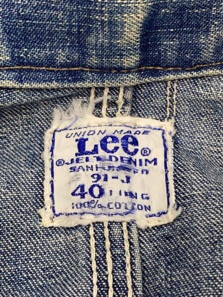 Lee(リー) / 60S/91-J/カバーオール/40/デニム/IDG/無地// | 古着の