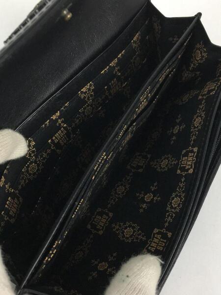 ANNA SUI(アナスイ) / 長財布/レザー/BLK/レディース | 中古品の