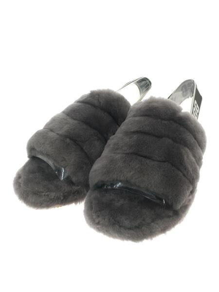 UGG グレー ファーサンダル 24cm FLUFF YEAH SLIDE Amazon | [アグ