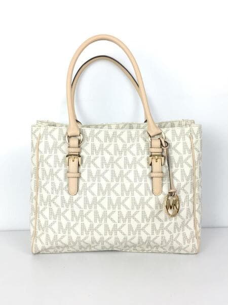 Michael Kors ロゴトートバッグ ホワイト MICHAEL KORS MKロゴ トート 