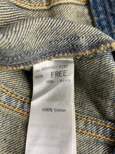 SLY / HinaYoshiharaxSLY/デニムジャケット/FREE/コットン/無地/030HSR01-2190 SLY(スライ) / HinaYoshiharaxSLY/デニムジャケット/FREE/コットン