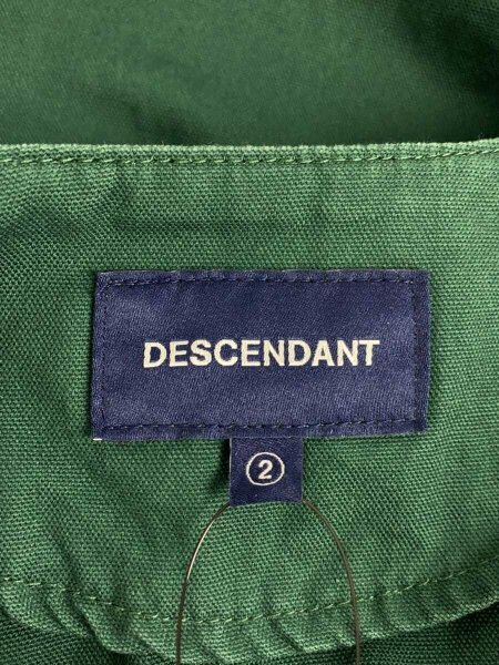 SALE DESCENDANT ノーカラージャケット ブラック サイズ2 DESCENDANT(ディセンダント) / ノーカラージャケット/2/コットン