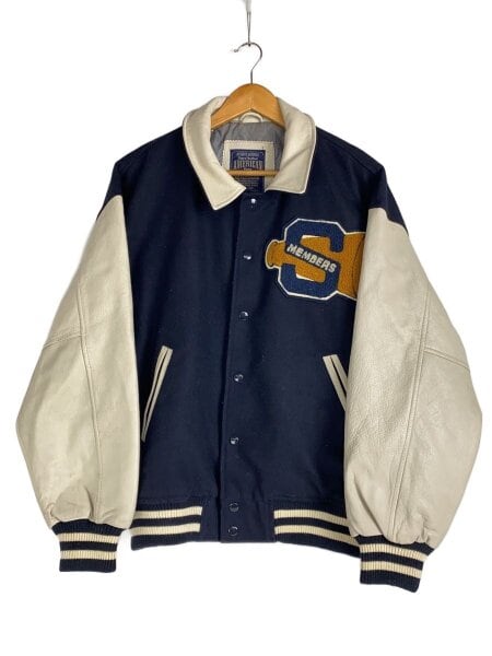 SCENE(シーン) / スタジャン/L/ウール/ネイビー | 古着の販売・通販 