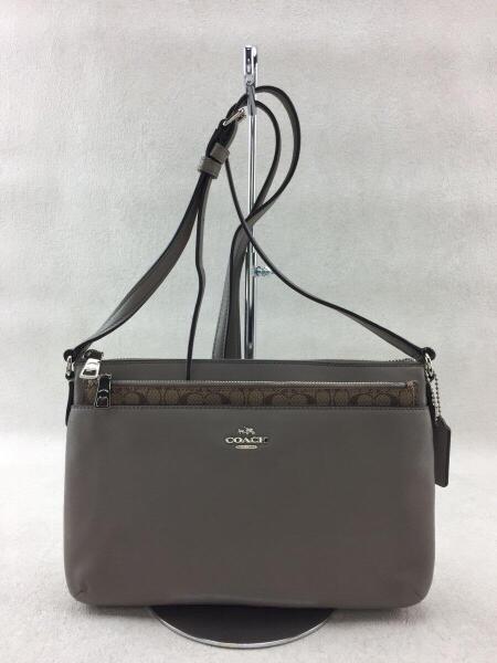 COACH(コーチ) / COACH/ショルダーバッグ/レザー/グレーベージュ 