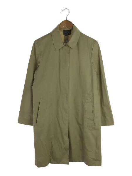 カシミヤ混カルバンクライン ステンカラーコート 比翼ボタン XL ブラック