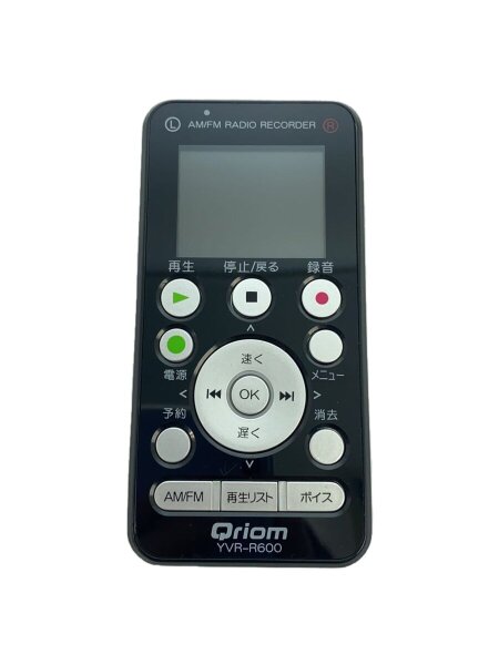 山善 キュリオム ラジオボイスレコーダー レッド YVR-R500 山善 Qriom