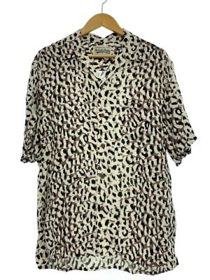WACKO MARIA(ワコマリア) / 半袖シャツ/L/レーヨン/WHT/レオパード
