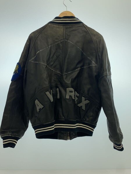 AVIREX / スタジャン/レザー/ブラック/American Classic/80s/バックひし形ワッペン欠品 AVIREX(アヴィレックス) / スタジャン/レザー/ブラック/American