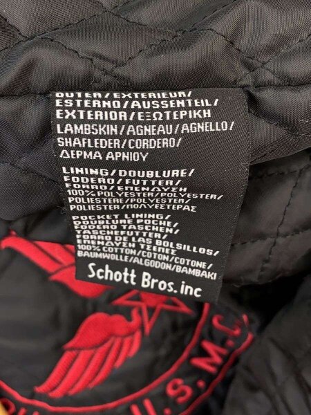 Schott(ショット) / レザージャケット・ブルゾン/M/レザー/BLK/G-1