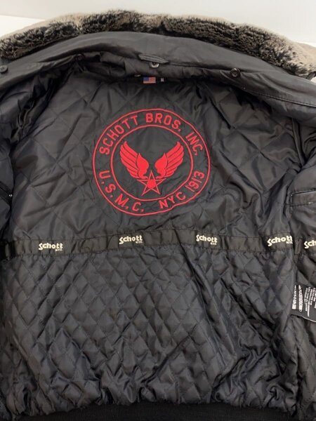 Schott / レザージャケット・ブルゾン/M/レザー/BLK/G-1 Schott(ショット) / レザージャケット・ブルゾン/M/レザー/BLK/G-1