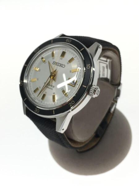 セイコー　プレサージュ　SARY195　4R35-05A0　自動巻　黒　グリーン　裏スケ　デイト表示