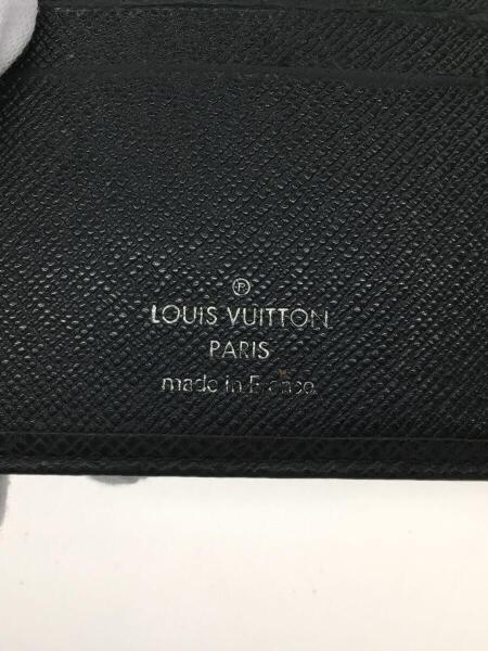 LOUIS VUITTON / ポルト・フォイユ・フロリン_タイガ_BLK/レザー/BLK/メンズ LOUIS VUITTON(ルイヴィトン) / ポルト・フォイユ・フロリン_タイガ_