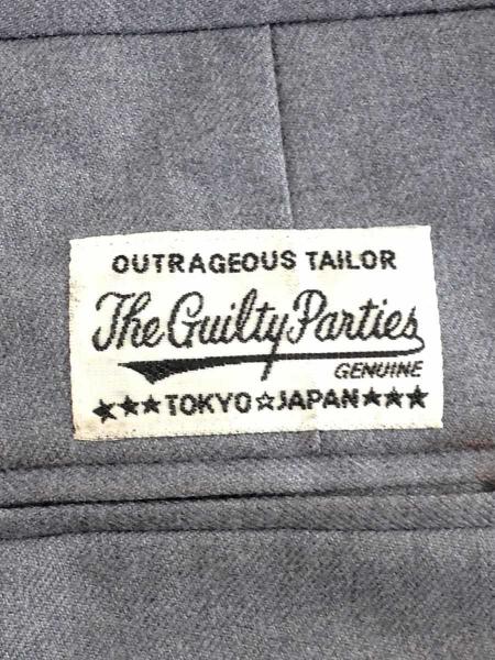 WACKO MARIA◆スラックスパンツ/M/ウール/GRY/ストライプ/23SS-WMP-TR22