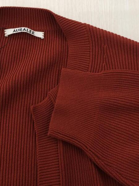 AURALEE(オーラリー) / 18ss/SUPER HARD TWIST RIB KNIT CARDIGAN 
